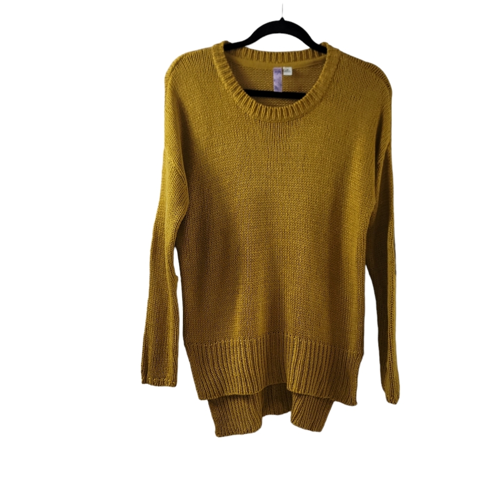 Alya Mustard Crew Neck Sweater